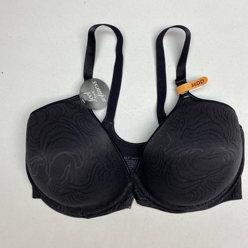 NWT Bali BLK  Lightly Lined Underwire, 36DD *P1022